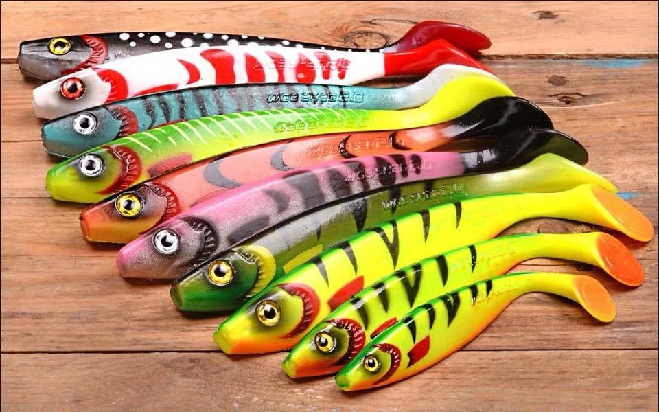 Spro Wob Shad 2.0 12 / 15 / 18cm - 8 Farben Hecht Zander Gummifisch Swimbait  - Bild 1 von 1