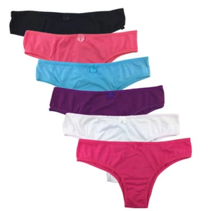 3 6 12-teiliges Set brasilianische freche Damen-Bikinis aus Baumwolle Slips Höschen Unterwäsche - Bild 1 von 10