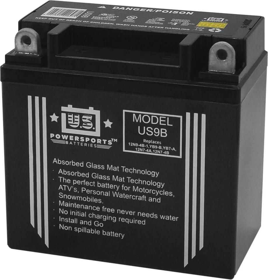 US Powersports Battery For Daelim VT 125 Evolution 2000-2002 - Image 1 of 3