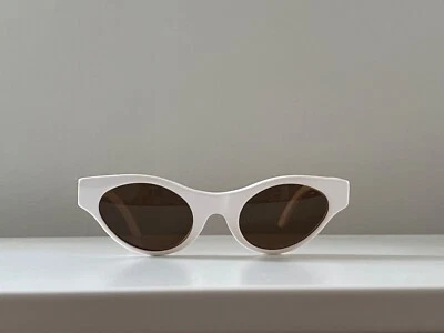 GAFAS DE SOL VINTAGE CHRISTIAN ROTH BETTY SERIE 6563 Blanco Ojo de Gato Foto 1 de 4