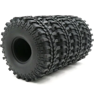 4Stk RC 2.2 Crawler Mud Terrain Super Grip Reifen Tire OD 145mm/5.7in Soft Foam - Picture 1 of 6