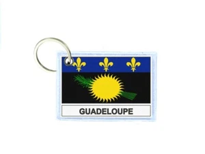 Schlüsselanhänger Schlüssel doppelseitig bedruckt Flagge GP Guadeloupe - Bild 1 von 1