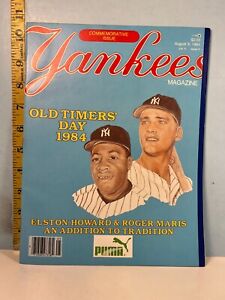 1984 New York Yankees Old Timers Day Souvenir Program Roger Maris Elston Howard