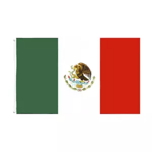 90x60cm Mexico Flag Mexican Heavy Duty Both Sides Fade Resistant Outdoor Flag - Picture 1 of 5