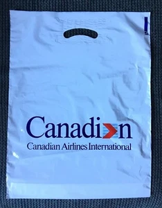 CANADIAN AIRLINES International Vintage Shopping  Duty Free Inflight Bag - Foto 1 di 2