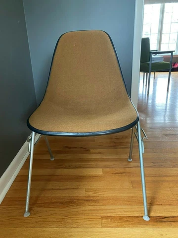 Vintage Herman Miller Fiberglass Shell Upholstered Chair Cover