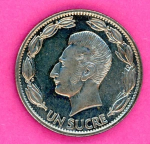 ECUADOR 1 SUCRE 1985 KM 85.1 UNC LESS. - Picture 1 of 4