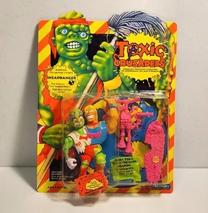 Figura de acción Toxic Crusaders Headbanger 1991 sin perforar - Imagen 1 de 10