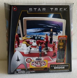 2009 STAR TREK MOVIE PLAYMATES GALAXY COLLECTION USS ENTERPRISE BRIDGE w/KIRK - Picture 1 of 3