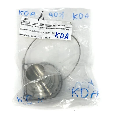 Souriau Sunbank BET18ULC5 Stainless Steel Screwed Cap With Cord 94440 - Image 1 of 4