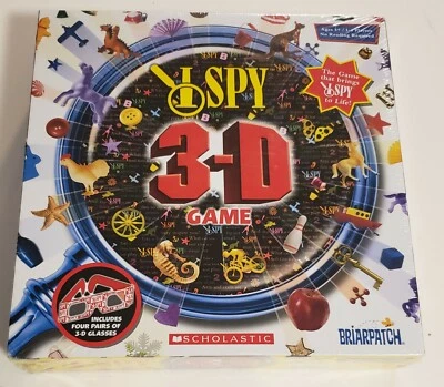 Scholastic I Spy 3-D Game USA 1 To 4 Players Four 3-D Glasses Included - Image 1 of 3