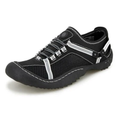 JBU by Jambu women's Tahoe Water Ready Sneaker, Black/White Size 6 New Non Slip - Image 1 of 4