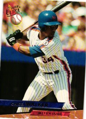 1993 Fleer Ultra Baseball Card #80 Chico Walker - Image 1 of 2