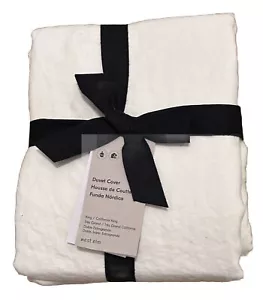 West Elm European Flax Linen King/Cal-King Duvet Cover - Picture 1 of 4