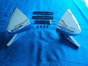 Chrome Sport Mirrors Buick Chevy Corvette Camaro Z28 Oldsmobile Pontiac Trans Am - Picture 1 of 3
