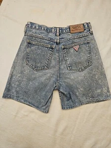 Guess Georges Mariano 80s Vintage Acid Wash Jean Shorts - Picture 1 of 9