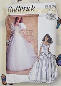 Butterick 6571~Wedding Dress~Size 16 CUT Sewing Pattern~Unsure on completeness