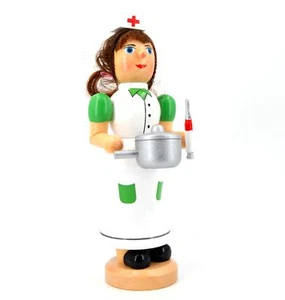 Räuchermännchen Beruf Krankenschwester 19cm Rauchfigur Krankenpflegerin Pflege - Bild 1 von 3