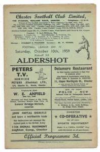 1959/60 Division 4 - CHESTER v. ALDERSHOT - Picture 1 of 2