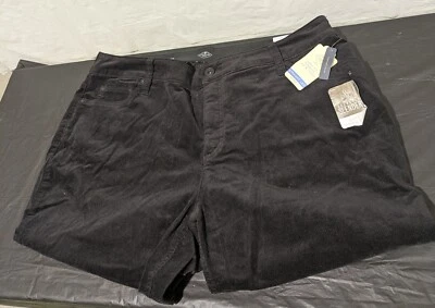 St Johns Bay女式黑色20W直筒灯芯绒裤子 — 第 1/4 张图片