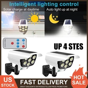 LED Solar Light Fake Camera Motion Sensor Wall Lamp Security Outdoor Garden - Picture 1 of 27
