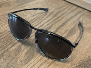 Ray-Ban Olympian Aviator Sunglasses Gradient Havana Grey W/ Blue RB2219 1286R559 - Bild 1 von 5