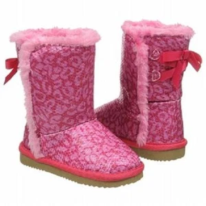 Zodiac Pink Charlie boot pink furry lining Girls 4 NEW - Picture 1 of 1