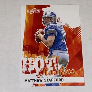 2009 Score Hot Rookies #19 Matthew Stafford Rookie Lions Rams RC Super Bowl - Picture 1 of 2