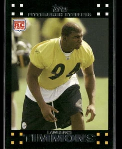 2007 Topps #366 Lawrence Timmons Pittsburgh Steelers novato - Imagen 1 de 2