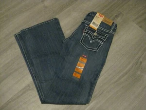 Levis Boot Cut Jeans Girls size 10 R Adjustable Waist Thick St* Flap Pockets NWT - Picture 1 of 5