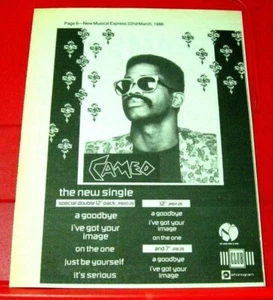 Cameo A Goodbye Vintage ORIGINAL 1986 Press/Magazine ADVERT 8.5"x 6.5" Funk - Picture 1 of 3
