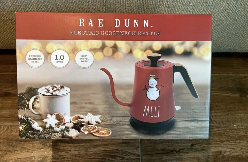 RAE DUNN Stainless Steel Melt Snowman  Electric Tea Kettle - Image 1 of 1