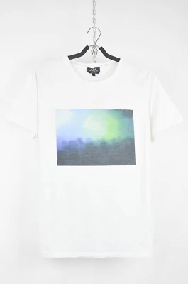A.P.C. T-Shirt – White Printed Minimalist Cotton Tee – Size S - Image 1 of 4