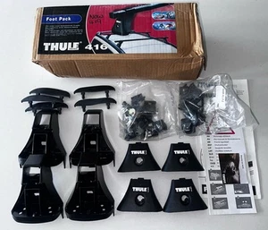 Thule Foot Pack 416/419 With Locks Tracker II Kit TK1 like 430 - Picture 1 of 6