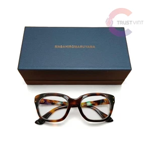 MASAHIRO MARUYAMA MM-0001 Havana Brown frame Glasses/Eyewear 52-21-144 with Case - Picture 1 of 6