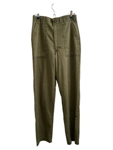 Vintage 70s OG 107 Type 1 Cotton Sateen Pants  29x31 Military Army Distressed - Picture 1 of 8