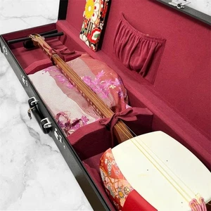 Juego Shamisen Cuello Fino con Bachi y Estuche Rígido Envío Gratis JAPÓN - Imagen 1 de 19