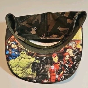 Marvel Avengers Brown Camouflage Youth Ball Cap Hat Snapback Baseball - Picture 1 of 11