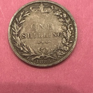 Großbritannien One Shilling 1885 Victoria Young Silbermünze KM#734 5,63g Gh2025 - Bild 1 von 2