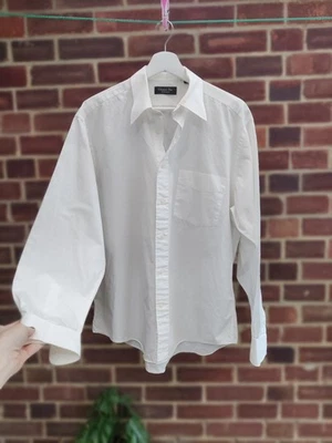 Christian Dior Monsieur men's white ivory cotton long sleeve shirt Size 16/41 L - Image 1 of 4