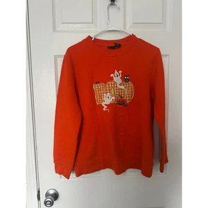 Holiday Editions Vintage Halloween Embroidered Crewneck Sweatshirt Sz: Small - Picture 1 of 4