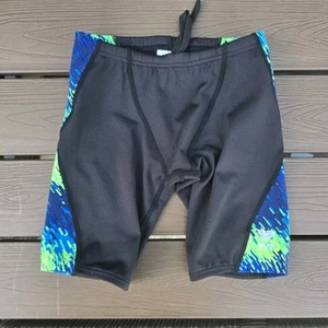 TYR DuraFast Elite Perseus Allover Blue/green Boys Swim Jammer Sz 22 New Sample - Picture 1 of 3