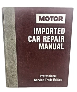 Motor Imported Car Repair Manual 1986 - 1989 Vintage Professional 11th Edition - Picture 1 of 22