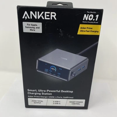 Anker Prime Ultra-Fast Desktop Charging Station 250W, 6 Ports, GaNPrime - Image 1 of 4
