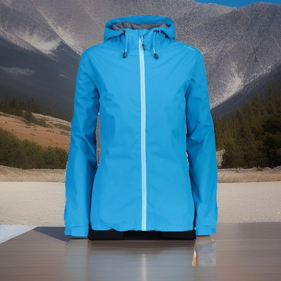 Chaqueta CMP Impermeable Ligera A Prueba de Viento Costuras Cintas Cremallera Completa Mujer Talla L Nueva con Etiquetas Foto 1 de 4