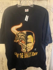 Vintage WWF 1999 Layin  The Smack Down T Shirt XL - Picture 1 of 5