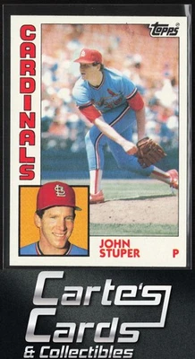 John Stuper 1984 Topps #49 St. Louis Cardinals Blank Back | Oddball - Image 1 of 2