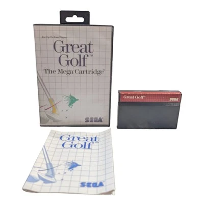 Great Golf (Sega Master System, 1987) COMPLETE CIB Manual Case Cartridge - Image 1 of 4