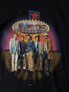 Vintage 2001 NSYNC Pop Odyssey Tour Winterland T-Shirt Size Small 2 Sided - Bild 1 von 5