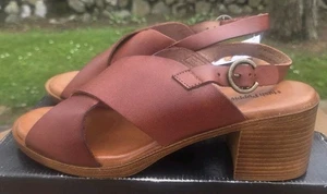 Hush Puppies GABRIELLE Womens Tan Brown Healed Sandals UK 7 - Picture 1 of 6